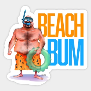 Beach Bum 2 Sticker